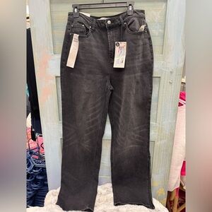 Tinseltown Black Baggy Straight Leg Jeans
